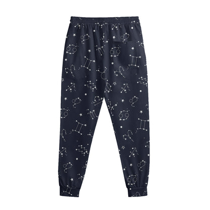 Zodiac Star Signs Pattern Print Sweatpants