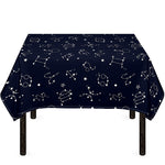 Zodiac Star Signs Pattern Print Tablecloth