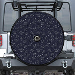 Zodiac Star Signs Pattern Print Tire Cover With Camera Hole