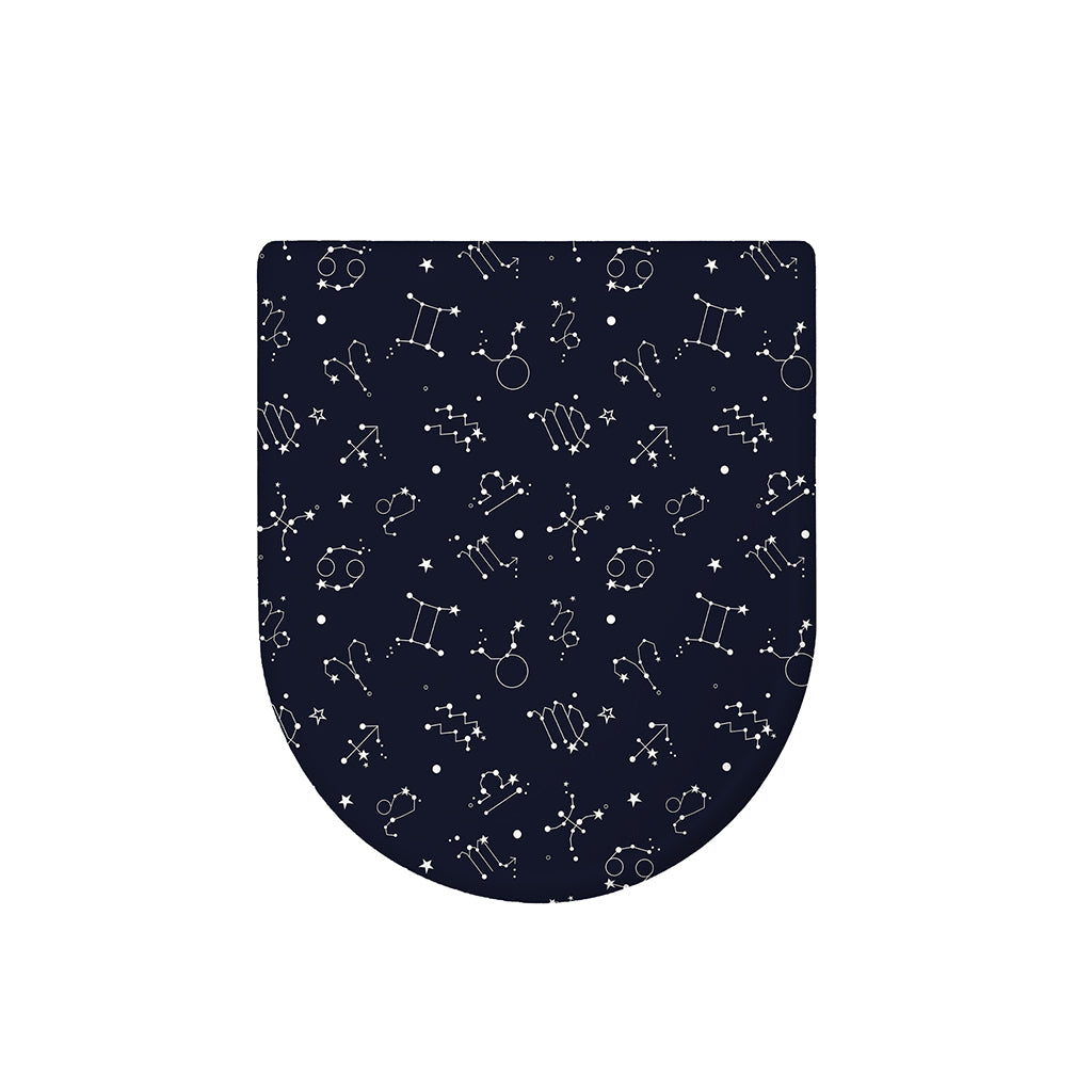 Zodiac Star Signs Pattern Print Toilet Lid Cover