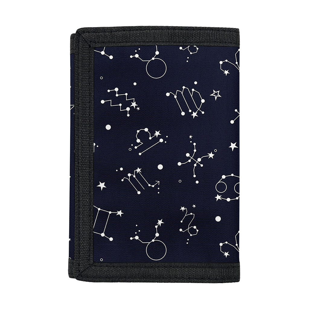 Zodiac Star Signs Pattern Print Trifold Wallet