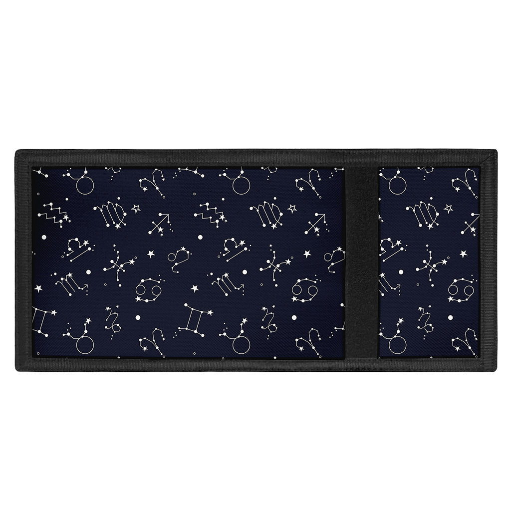 Zodiac Star Signs Pattern Print Trifold Wallet