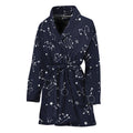 Zodiac Star Signs Pattern Print Women's Bathrobe