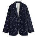 Zodiac Star Signs Pattern Print Women's Blazer