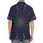 Zodiac Symbols Circle Print Aloha Shirt
