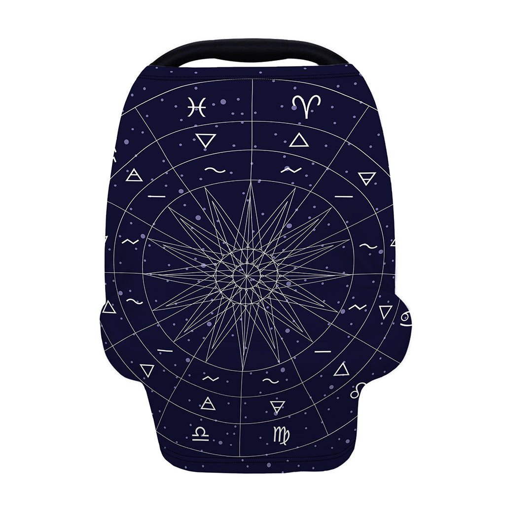 Zodiac Symbols Circle Print Baby Seat Cover