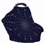 Zodiac Symbols Circle Print Baby Seat Cover