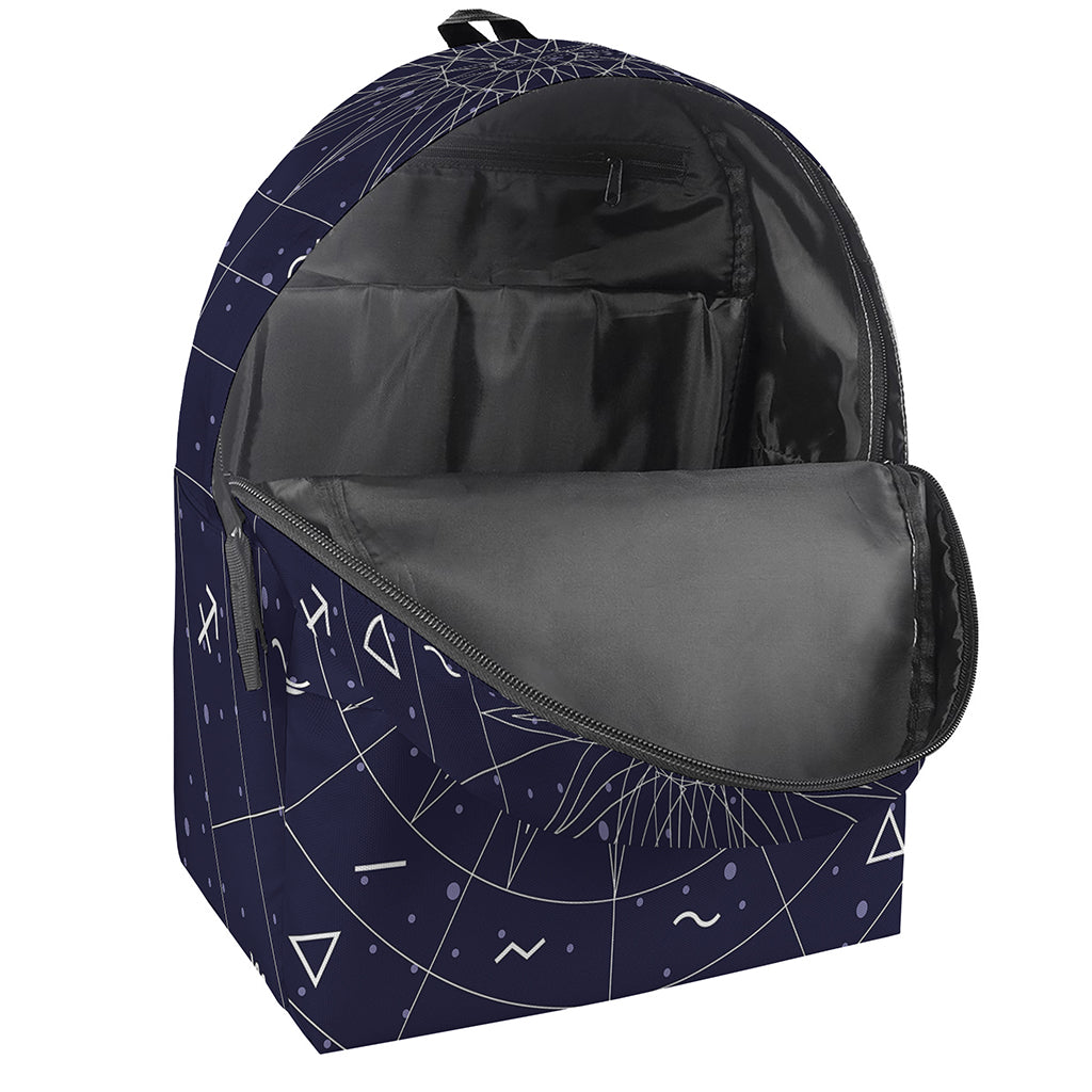 Zodiac Symbols Circle Print Backpack