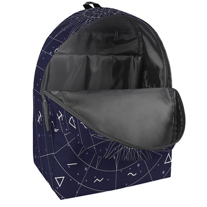 Zodiac Symbols Circle Print Backpack