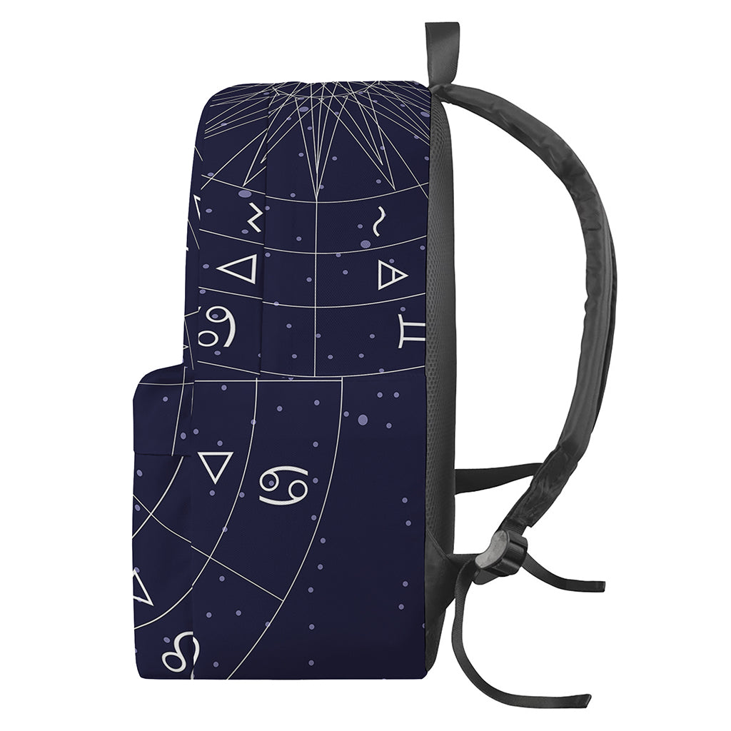 Zodiac Symbols Circle Print Backpack