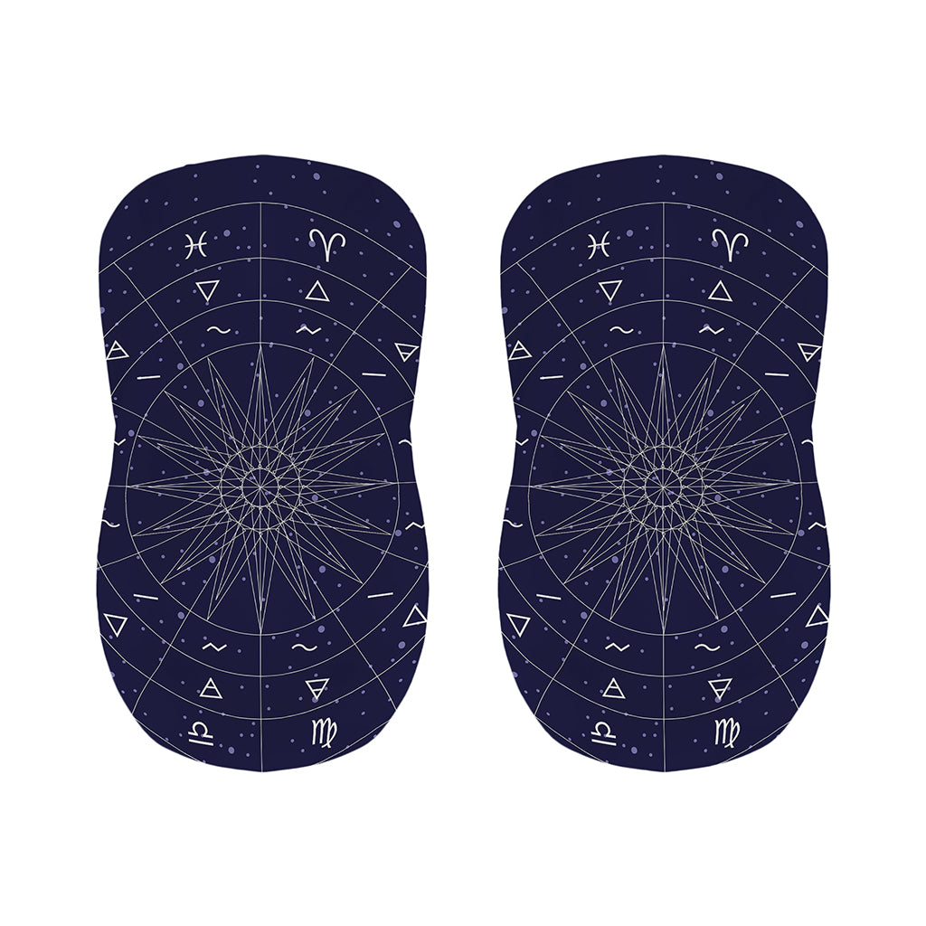 Zodiac Symbols Circle Print Bar Stool Covers