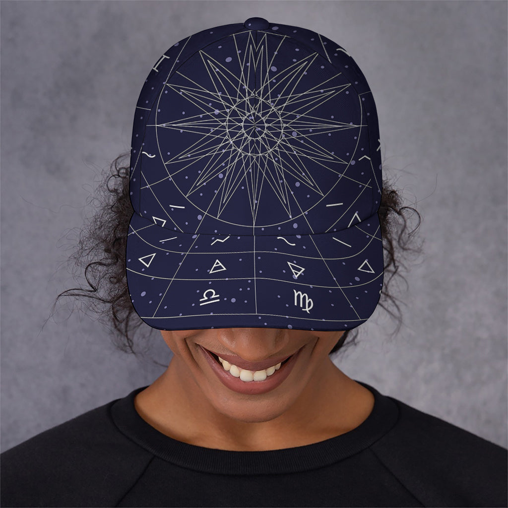 Zodiac Symbols Circle Print Baseball Cap