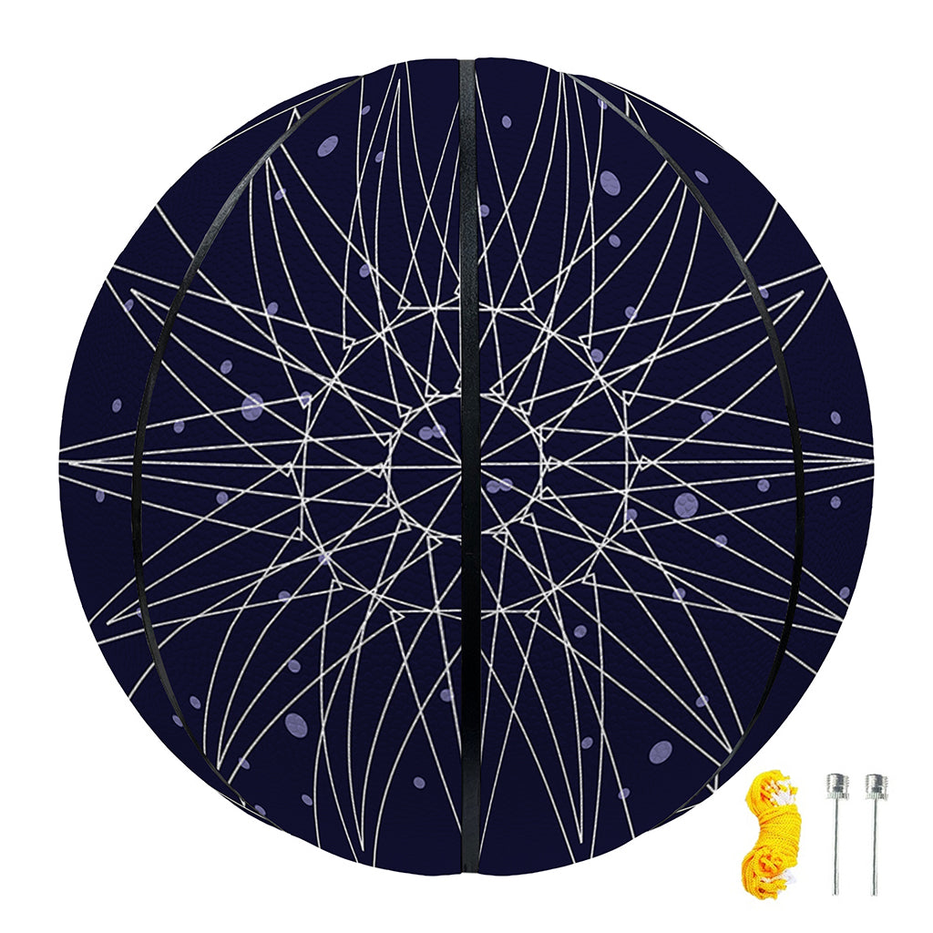 Zodiac Symbols Circle Print Basketball