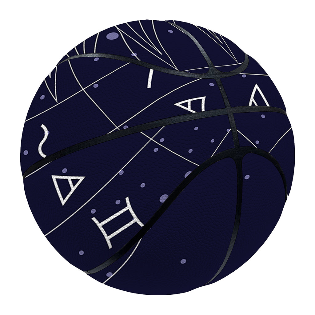 Zodiac Symbols Circle Print Basketball