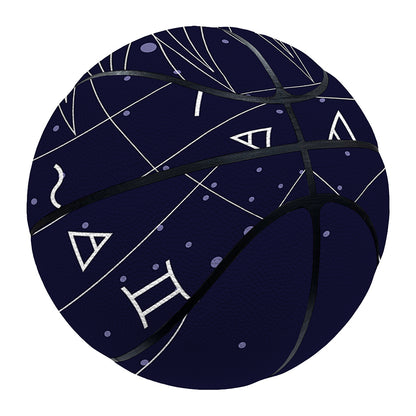 Zodiac Symbols Circle Print Basketball