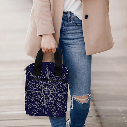 Zodiac Symbols Circle Print Bible Tote Bag
