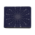 Zodiac Symbols Circle Print Bifold Wallet