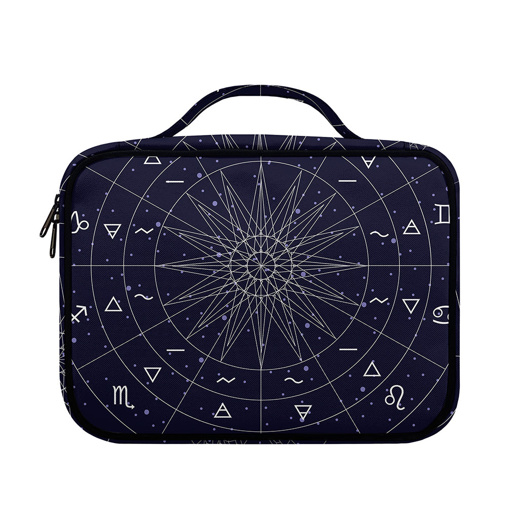 Zodiac Symbols Circle Print Briefcase Bible Bag