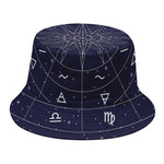 Zodiac Symbols Circle Print Bucket Hat
