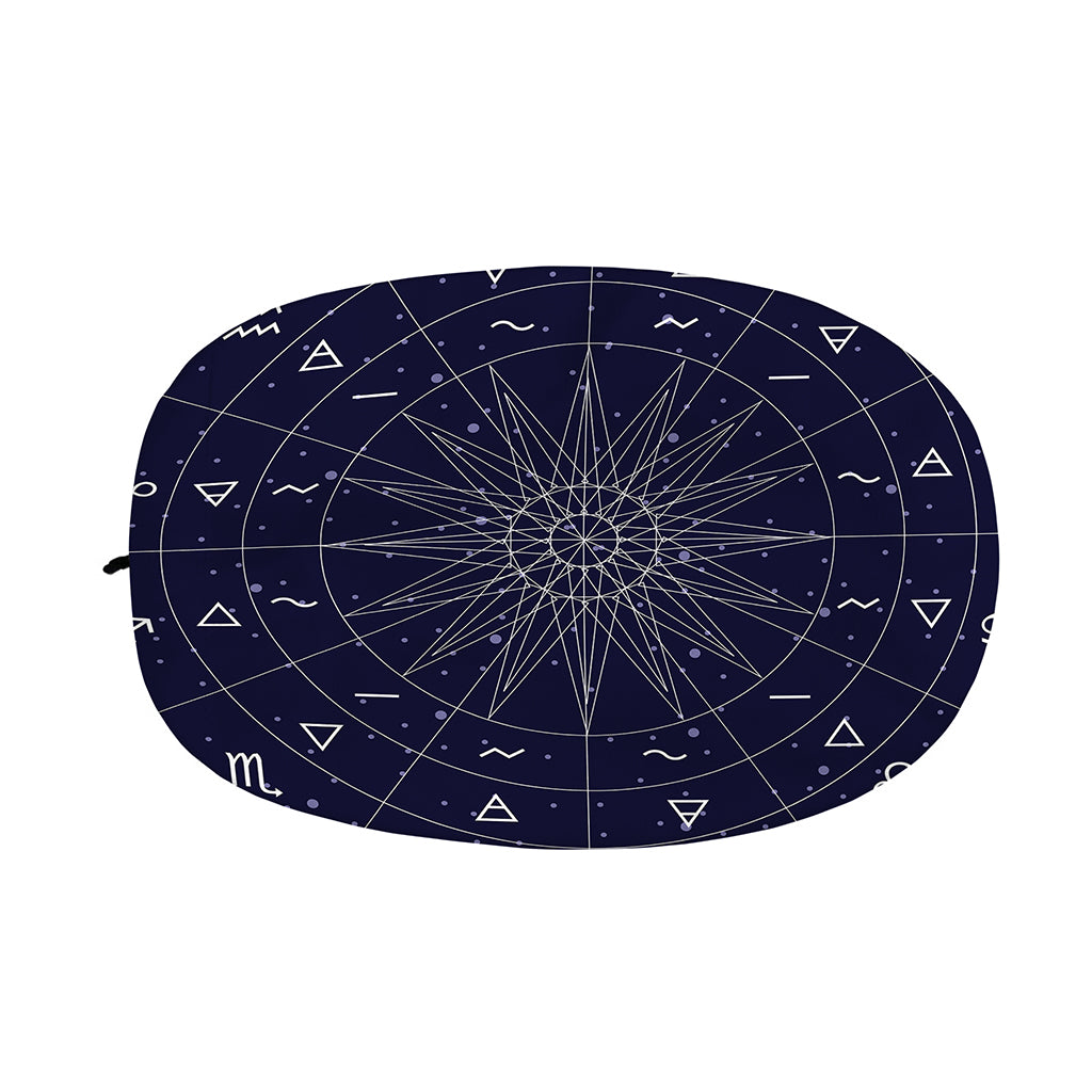Zodiac Symbols Circle Print Car Side Mirror Covers