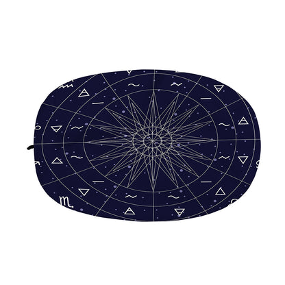 Zodiac Symbols Circle Print Car Side Mirror Covers