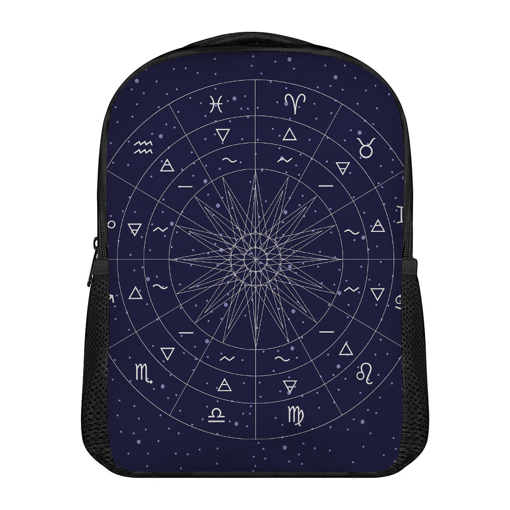 Zodiac Symbols Circle Print Casual Backpack