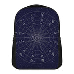 Zodiac Symbols Circle Print Casual Backpack