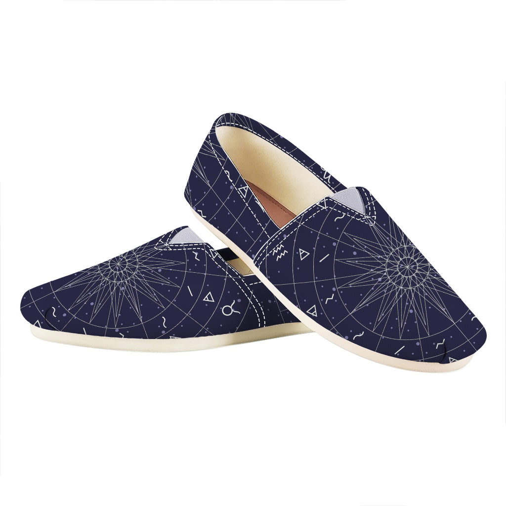 Zodiac Symbols Circle Print Casual Shoes
