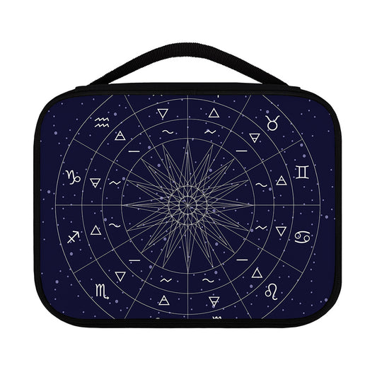 Zodiac Symbols Circle Print Classic Bible Case