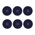 Zodiac Symbols Circle Print Coaster Set
