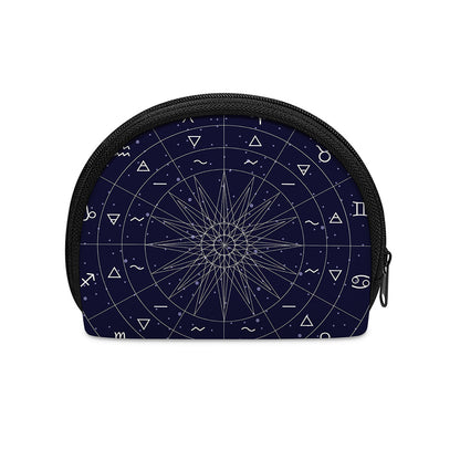 Zodiac Symbols Circle Print Coin Purse