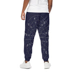Zodiac Symbols Circle Print Cotton Pants