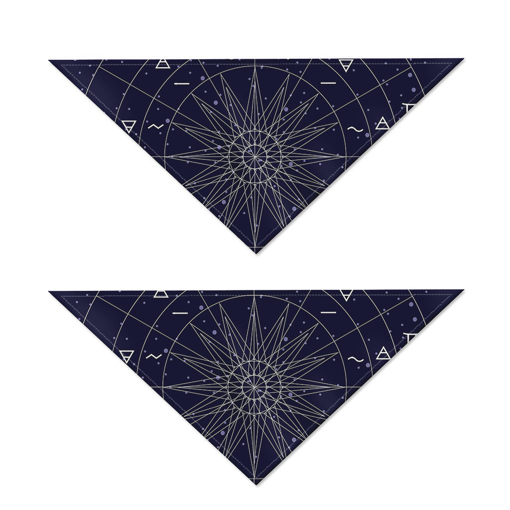 Zodiac Symbols Circle Print Dog Bandana
