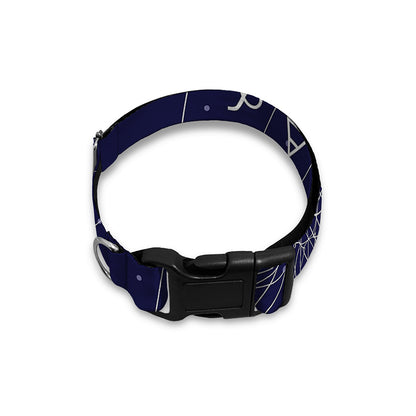 Zodiac Symbols Circle Print Dog Collar