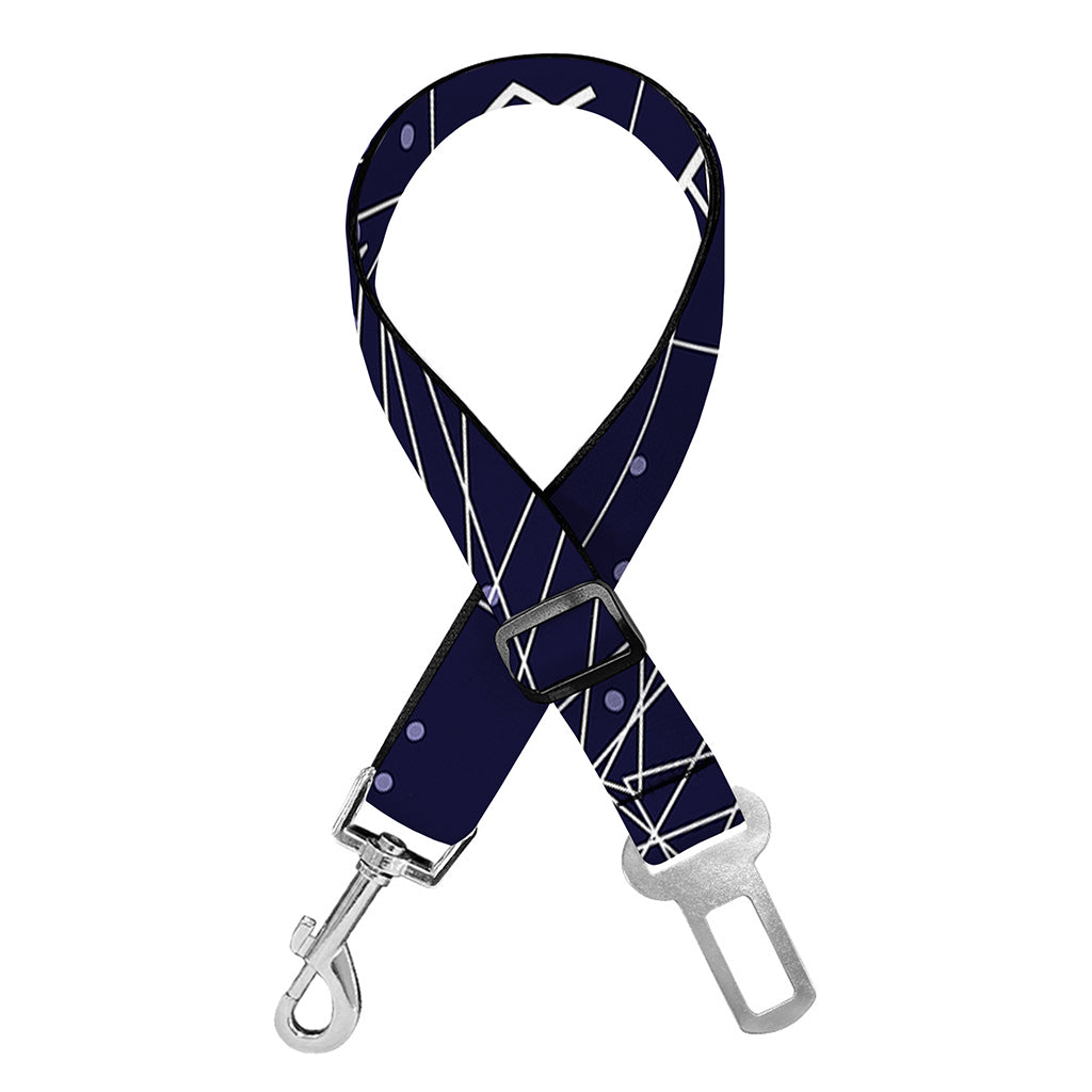 Zodiac Symbols Circle Print Dog Seat Belt