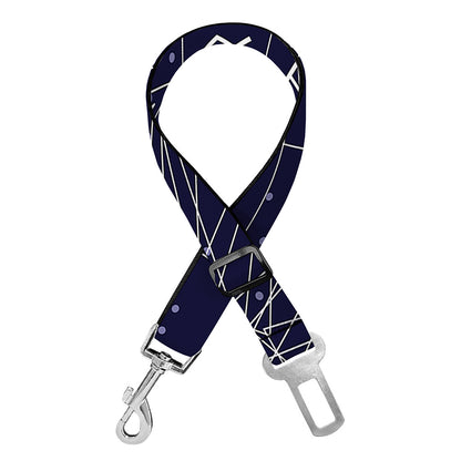 Zodiac Symbols Circle Print Dog Seat Belt