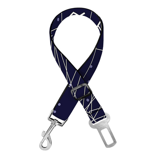 Zodiac Symbols Circle Print Dog Seat Belt