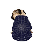 Zodiac Symbols Circle Print Dog Zip Up Jacket