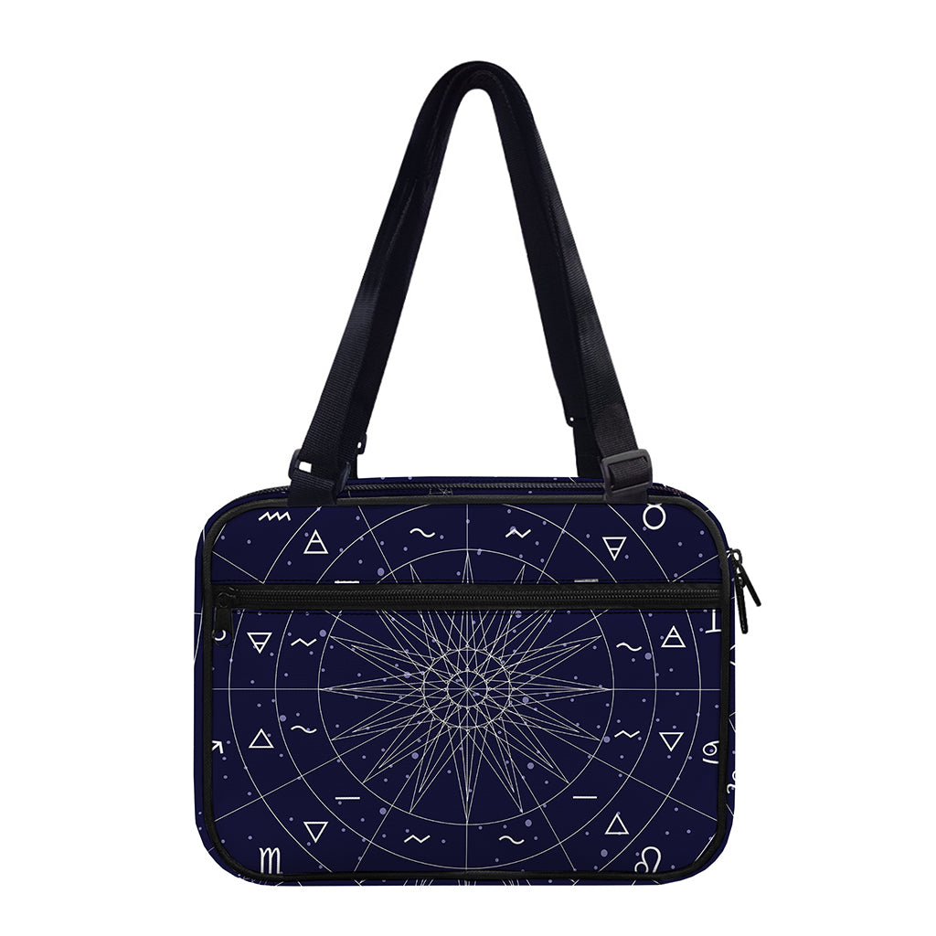 Zodiac Symbols Circle Print Double Strap Bible Bag