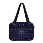 Zodiac Symbols Circle Print Double Strap Bible Bag