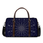 Zodiac Symbols Circle Print Duffle Bag