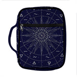 Zodiac Symbols Circle Print Front Pocket Bible Bag