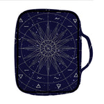 Zodiac Symbols Circle Print Front Pocket Bible Bag