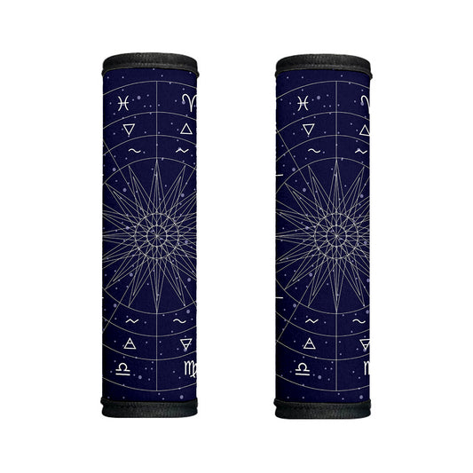 Zodiac Symbols Circle Print Handle Covers