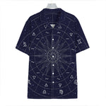 Zodiac Symbols Circle Print Hawaiian Shirt