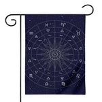 Zodiac Symbols Circle Print House Flag