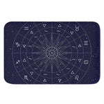 Zodiac Symbols Circle Print Indoor Door Mat