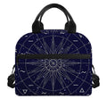 Zodiac Symbols Circle Print Insulated Lunch Bag