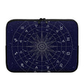 Zodiac Symbols Circle Print Laptop Sleeve
