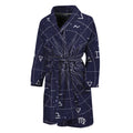 Zodiac Symbols Circle Print Men's Bathrobe